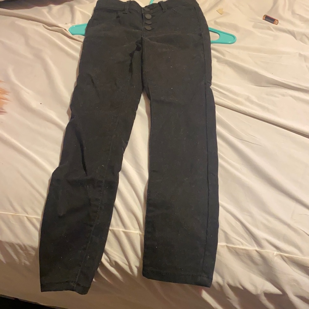 Black button up pants (super skinny)